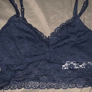 Navy Blue Lace Bralette